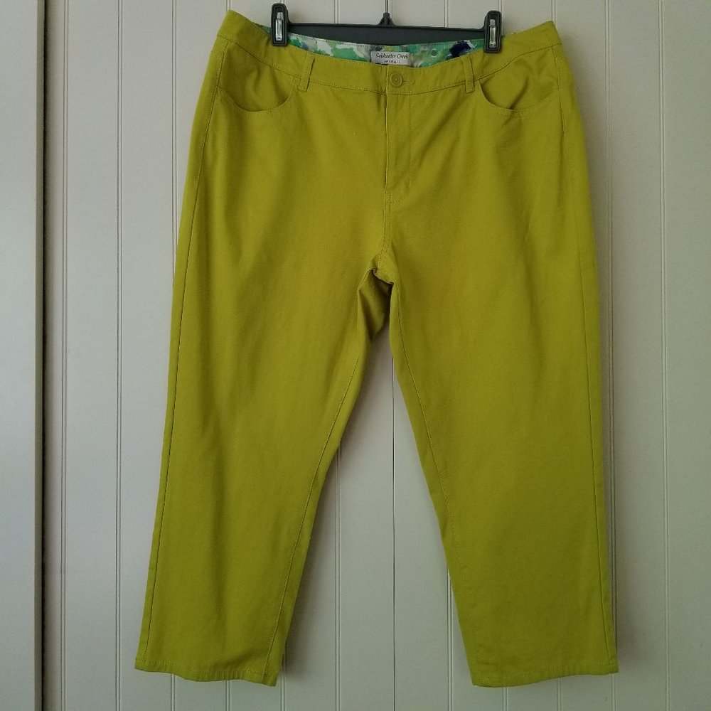 Chartreuse Capri Pants~14